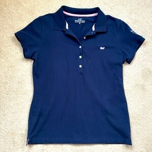 Vineyard Vines Navy Blue Polo